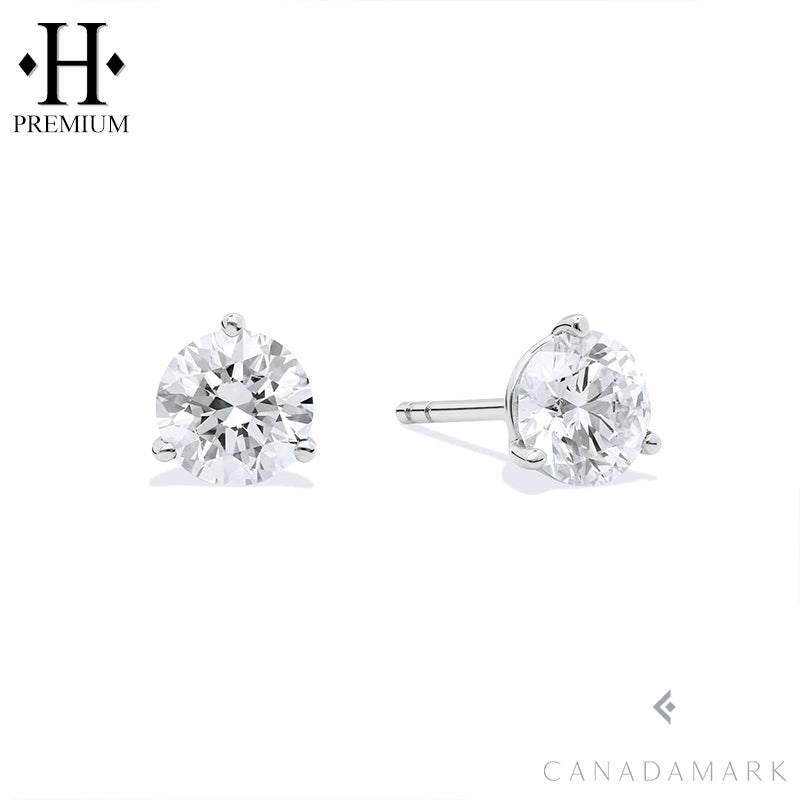 1.00ctw Canadian Premium Natural Diamond Martini Earrings