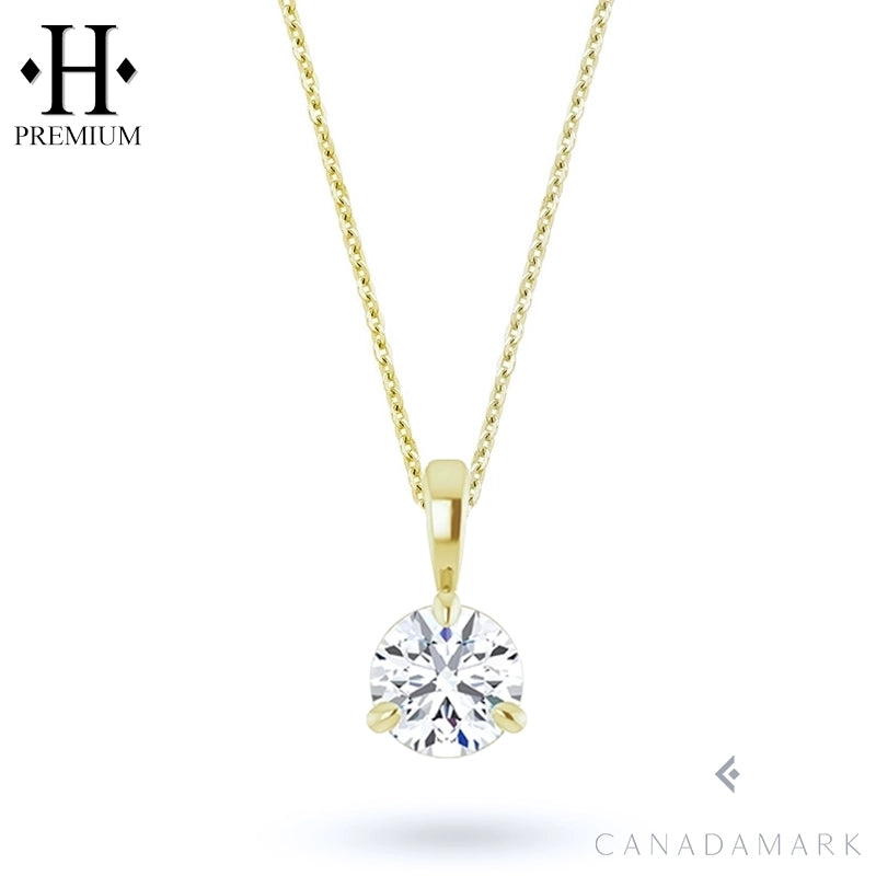 1.00cts Canadian Premium Natural Round Diamond Pendant