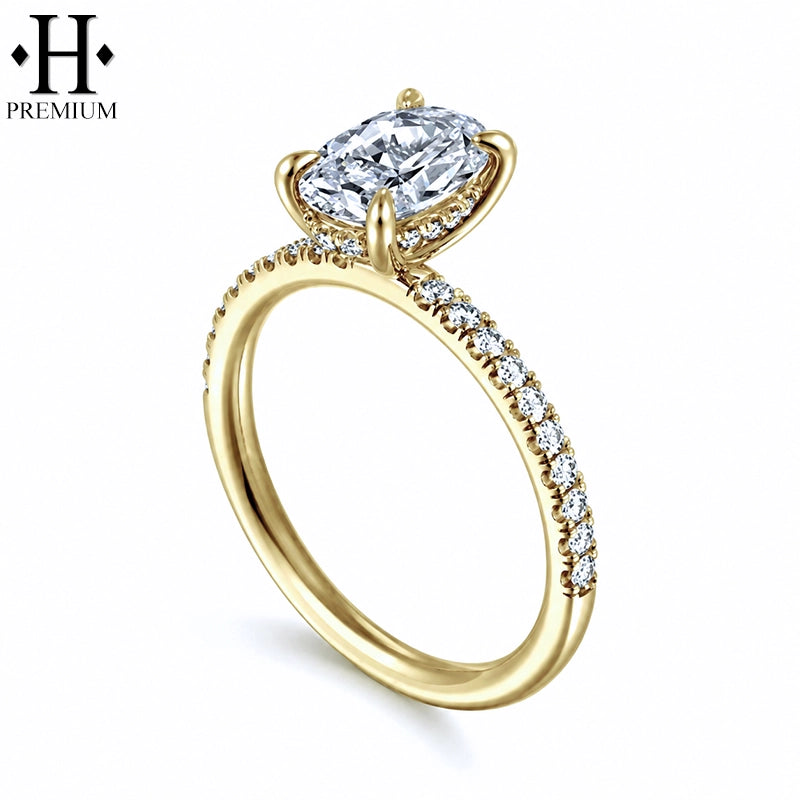 1.25ctr-3.00ctr Premium Oval Cut Natural Diamond Ring Tailor Made