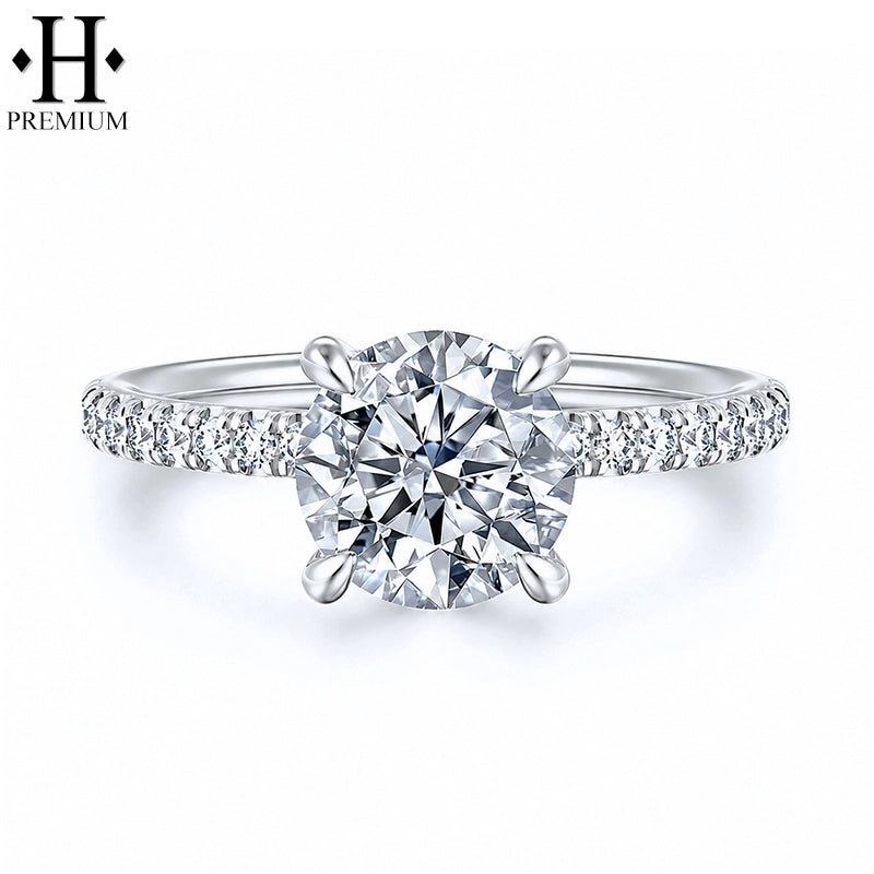 2.26ctw Premium Round Cut Natural Diamond Ring
