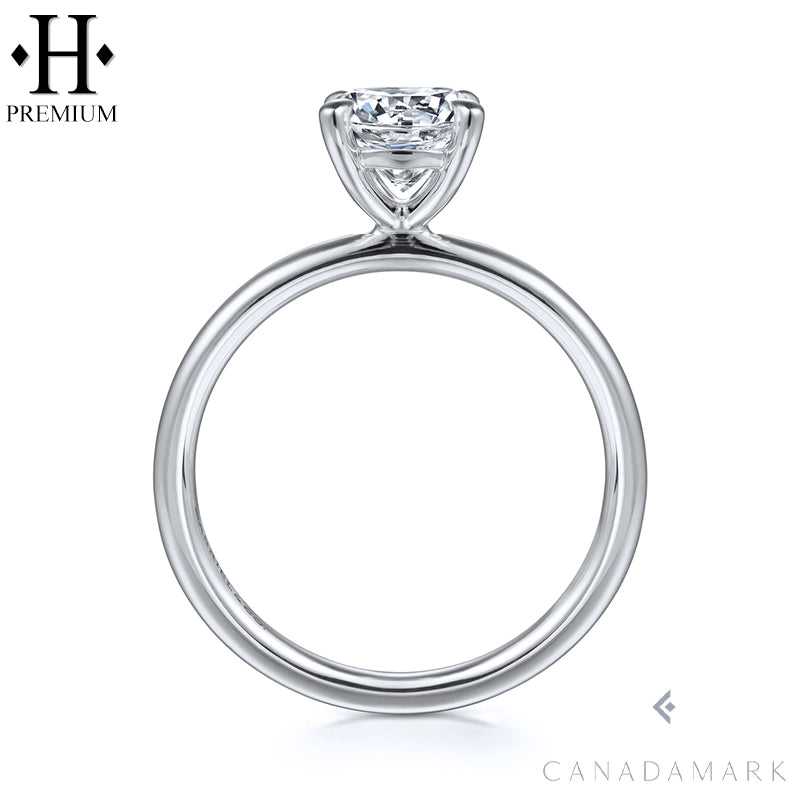 1.05ctw Canadian Premium Round Cut Natural Diamond Ring