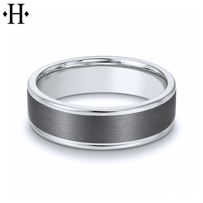 Tantalum Solid Gold Ring 6mm