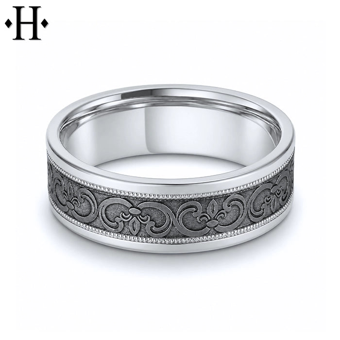 Tantalum Solid Gold Ring 7mm