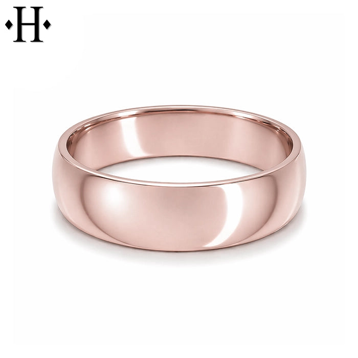 Classic Rounded High Polish Ring 6mm