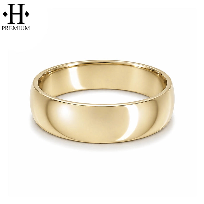 Premium Classic Rounded High Polish Ring 6mm