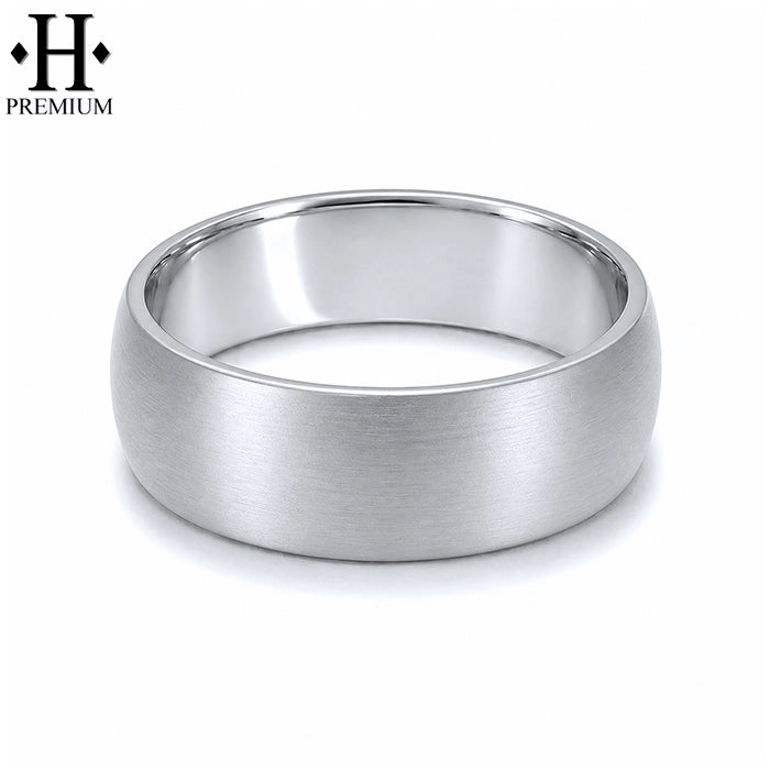 Premium Classic Rounded Satin Ring 7mm