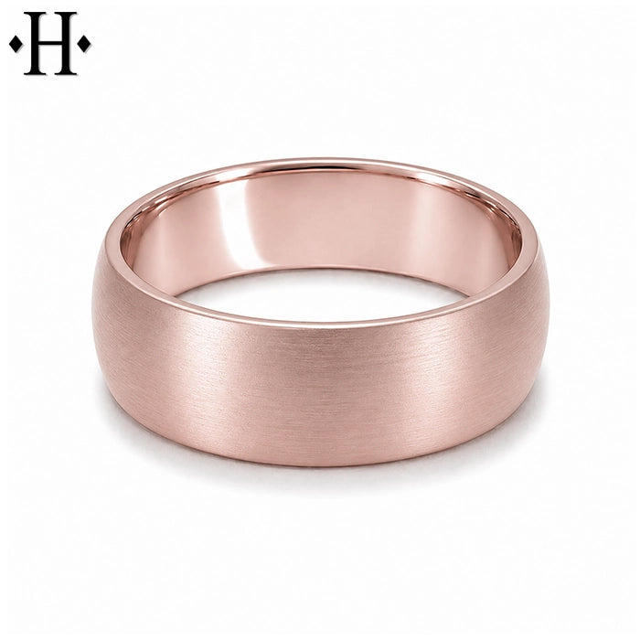 Classic Rounded Satin Ring 7mm