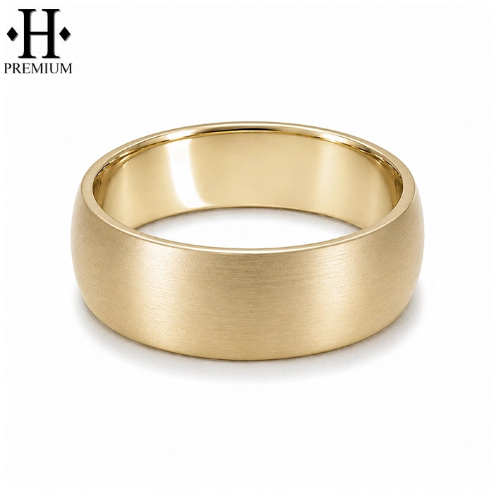 Premium Classic Rounded Satin Ring 7mm