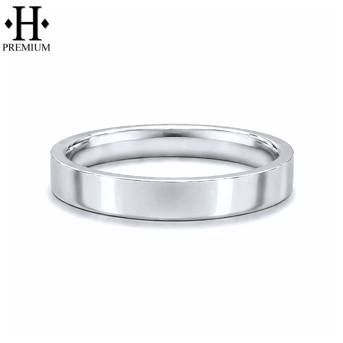 Premium Classic Flat High Polish Ring 4.0mm