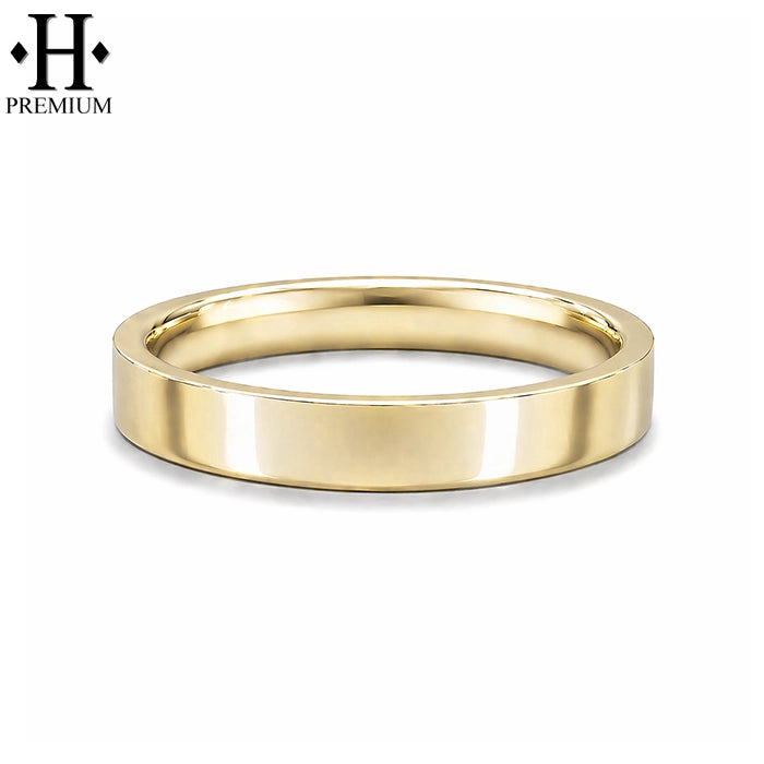 Premium Classic Flat High Polish Ring 4.0mm