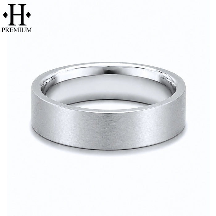 Premium Classic Flat Satin Ring 5mm