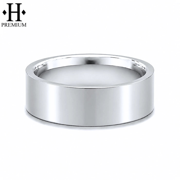 Premium Classic Flat High Polish Ring 6mm