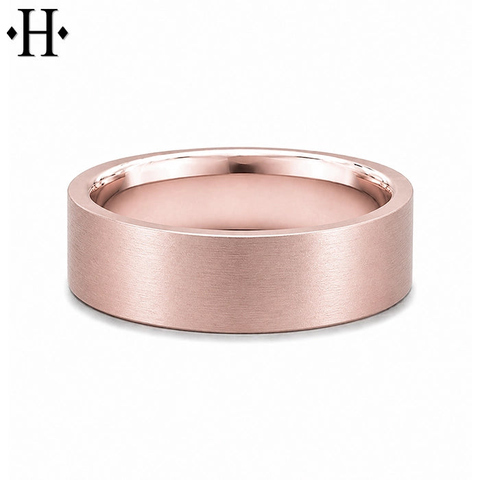 Classic Flat Satin Ring 6mm