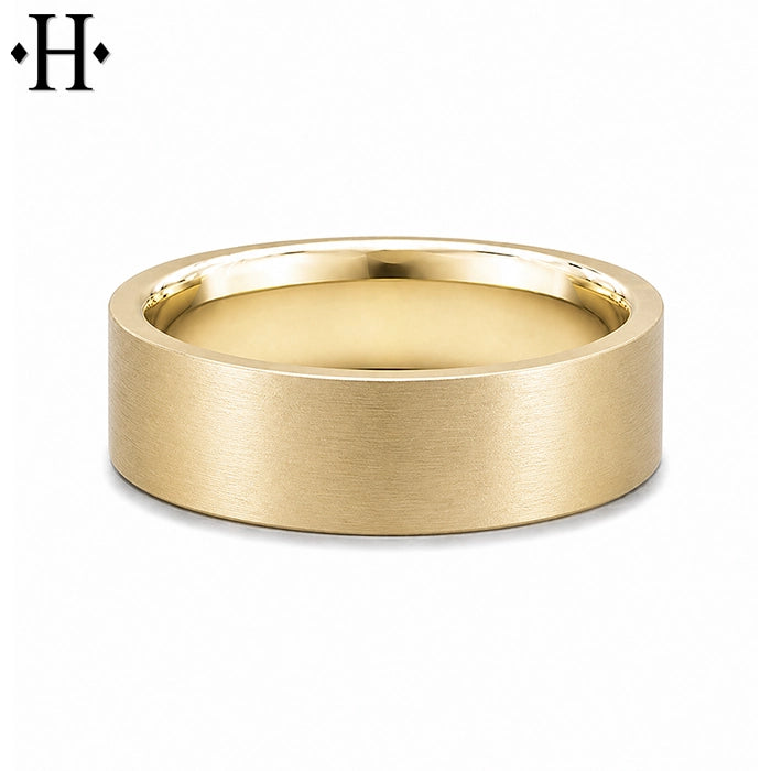 Classic Flat Satin Ring 6mm