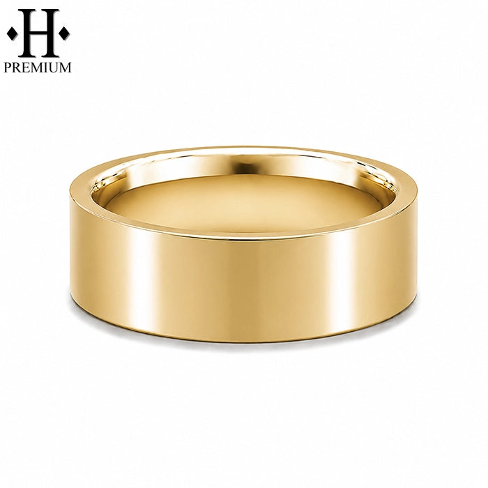 Premium Classic Flat High Polish Ring 6mm
