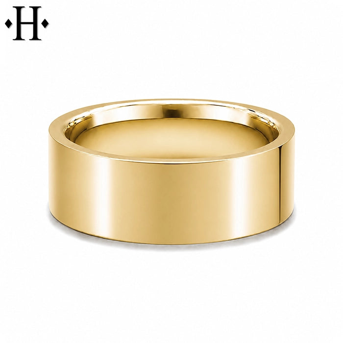 Classic Flat High Polish Ring 7mm