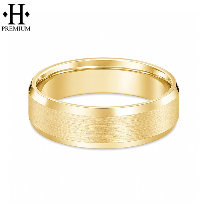 Premium Carved Satin Ring 6mm