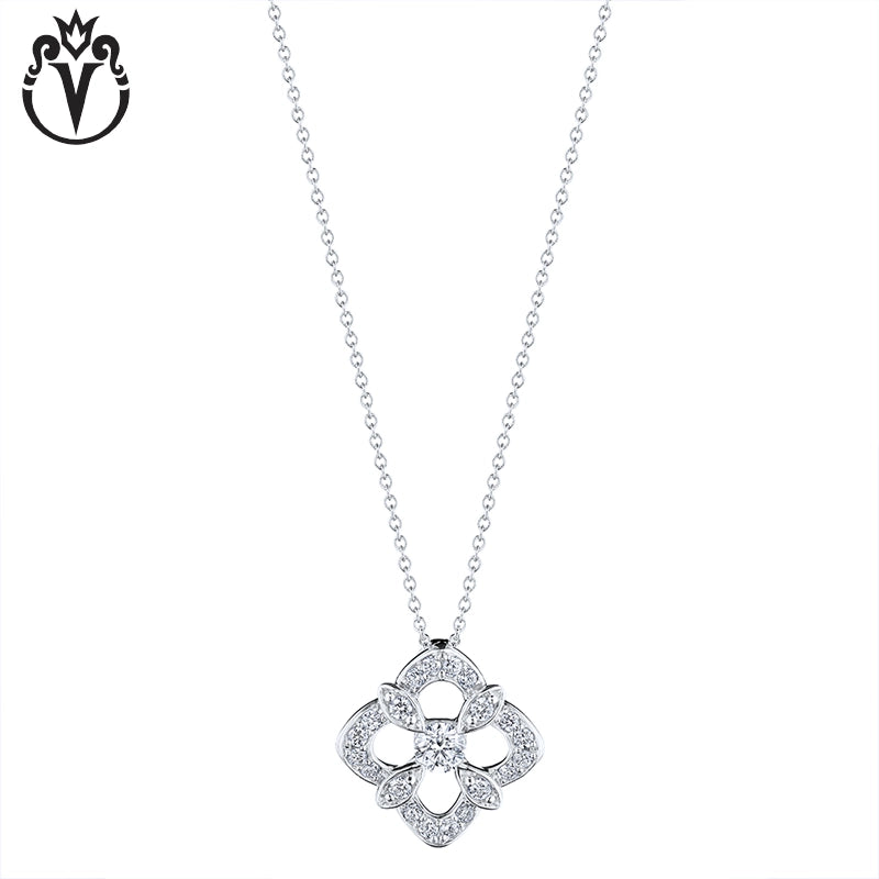 18kt Natural Diamond Fiore Necklace