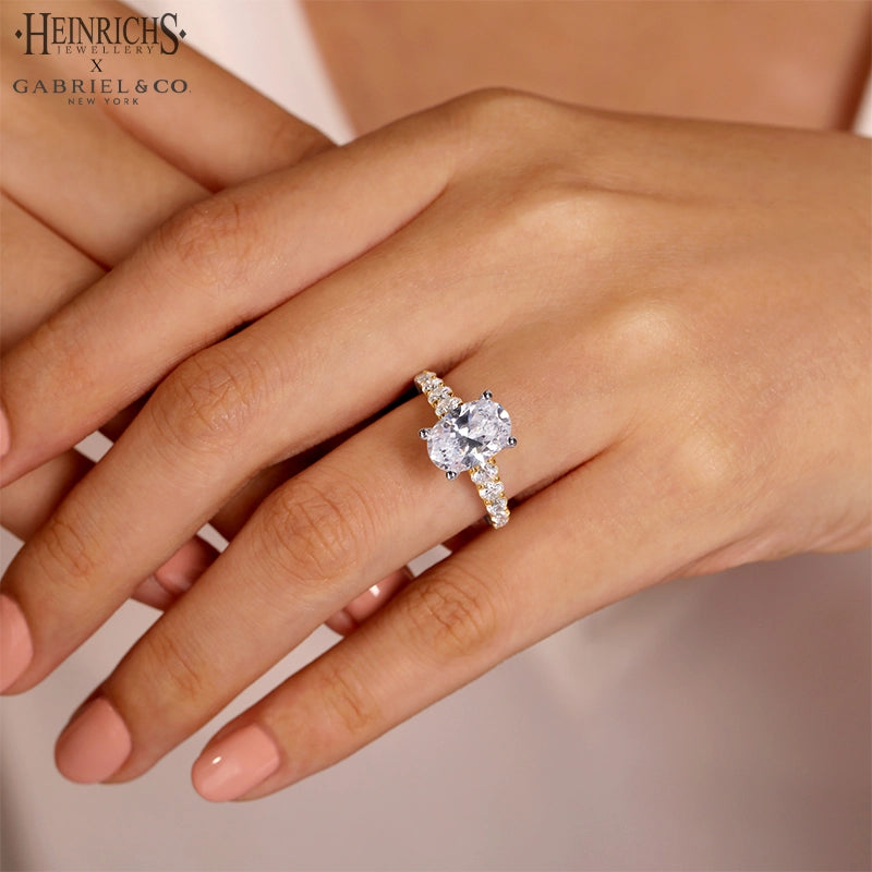 1.50ctr-4.00ctr Oval Cut Lab Grown Diamond Ring