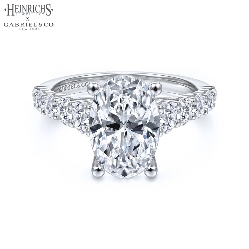 1.50ctr-4.00ctr Oval Cut Lab Grown Diamond Ring
