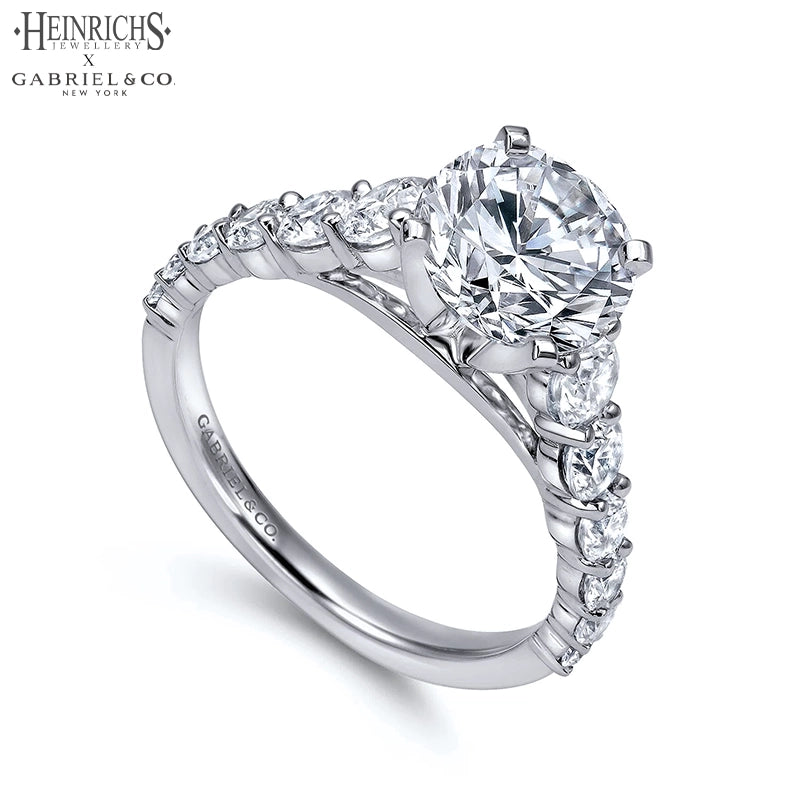 3.07ctw Round Cut Lab Grown Diamond Ring
