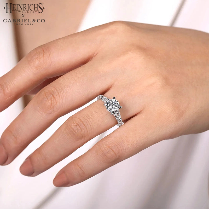 3.07ctw Round Cut Lab Grown Diamond Ring