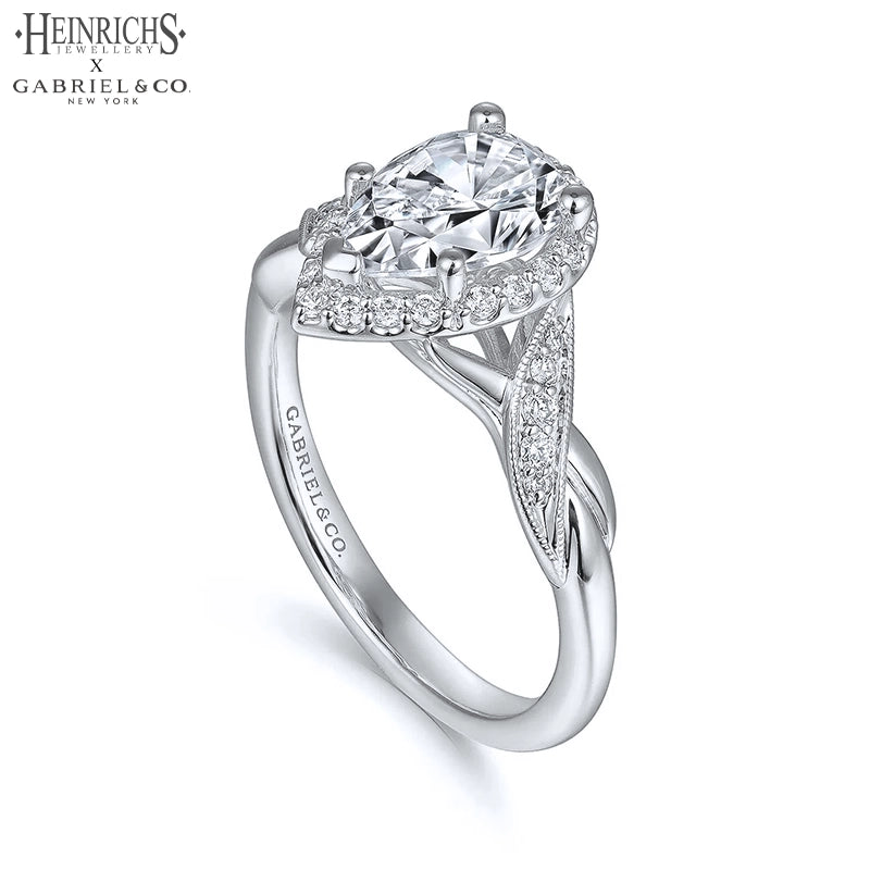 1.00ctr-1.50ctr Pear Cut Lab Grown Diamond Ring Tailor Made