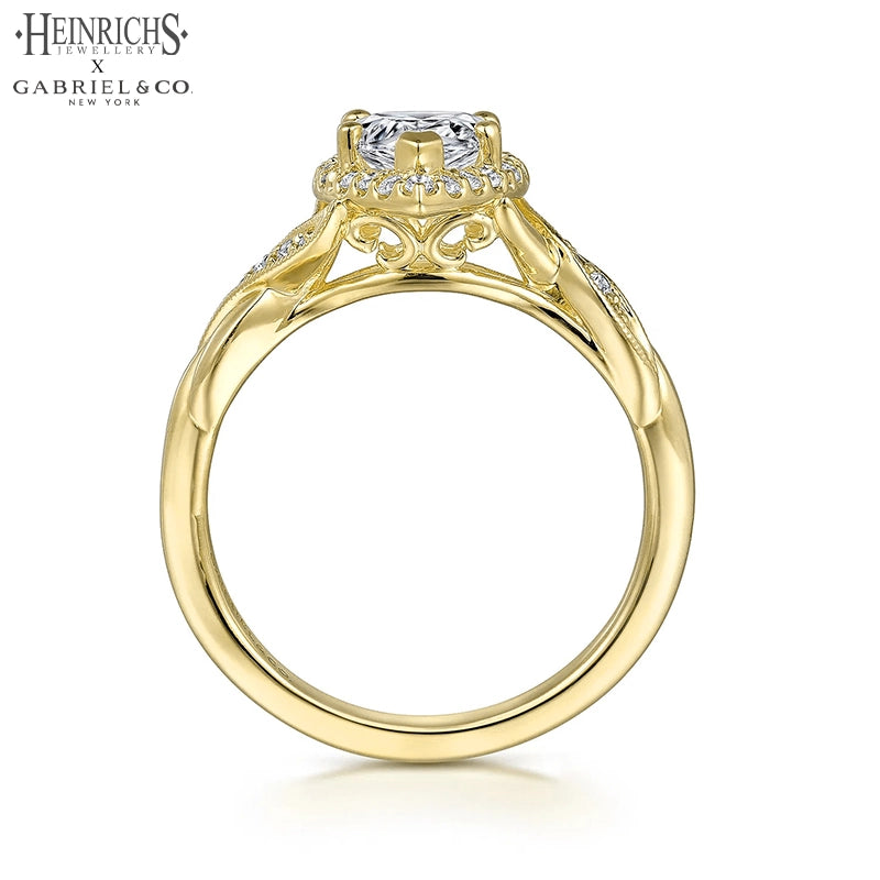 1.00ctr-1.50ctr Pear Cut Lab Grown Diamond Ring