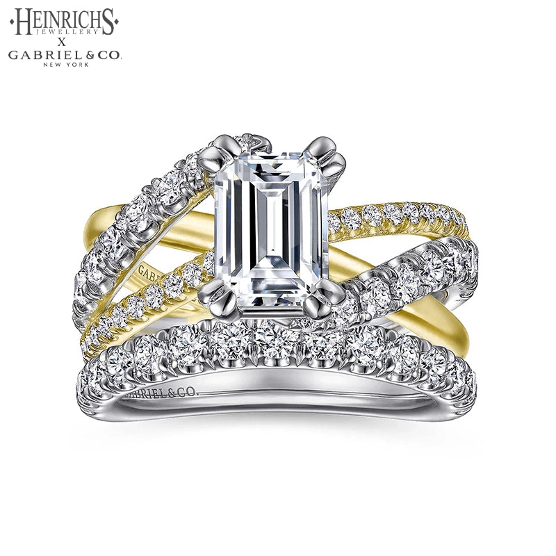 1.50ctr-3.00ctr Emerald Cut Lab Grown Diamond Ring