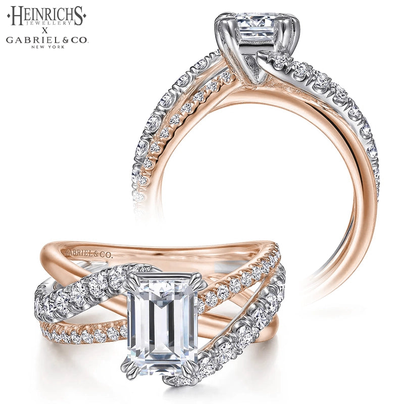 1.50ctr-3.00ctr Emerald Cut Lab Grown Diamond Ring