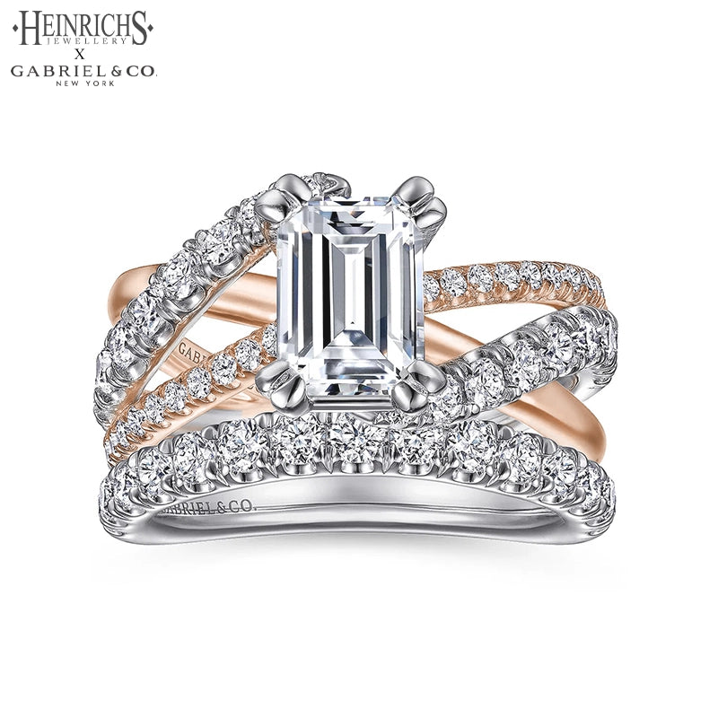 1.50ctr-3.00ctr Emerald Cut Lab Grown Diamond Ring