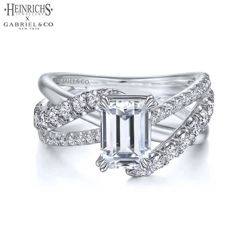 1.50ctr-3.00ctr Emerald Cut Lab Grown Diamond Ring