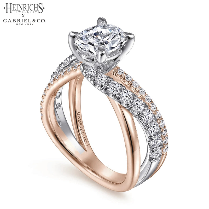 1.50ctr-3.00ctr Oval Cut Lab Grown Diamond Ring