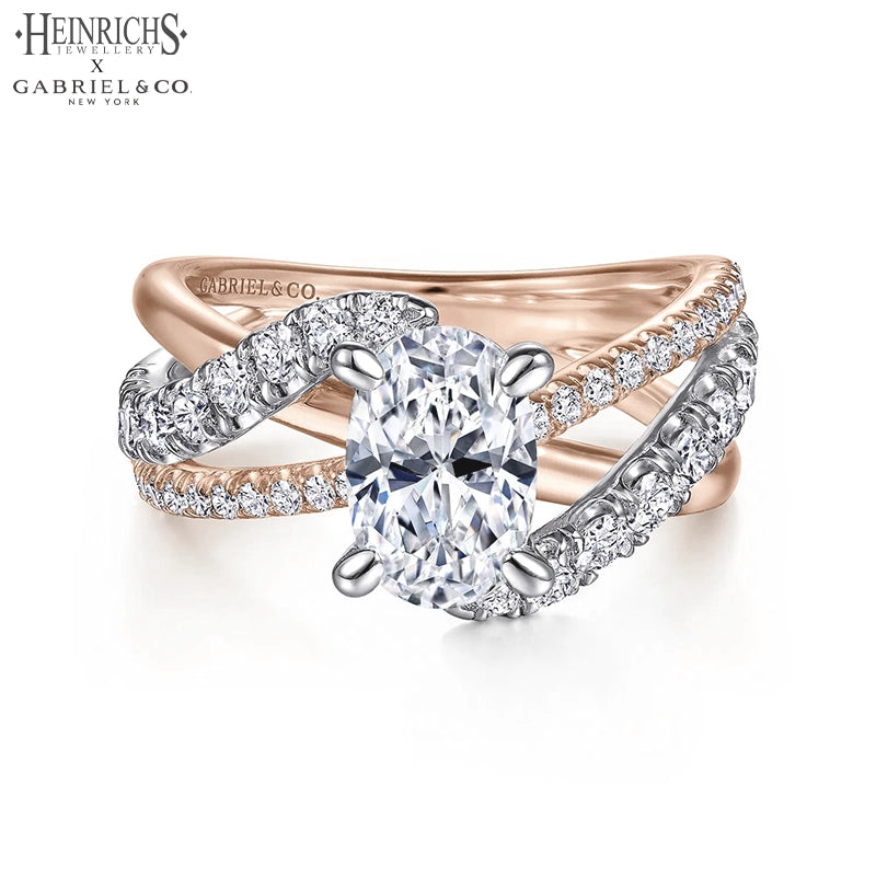1.50ctr-3.00ctr Oval Cut Lab Grown Diamond Ring