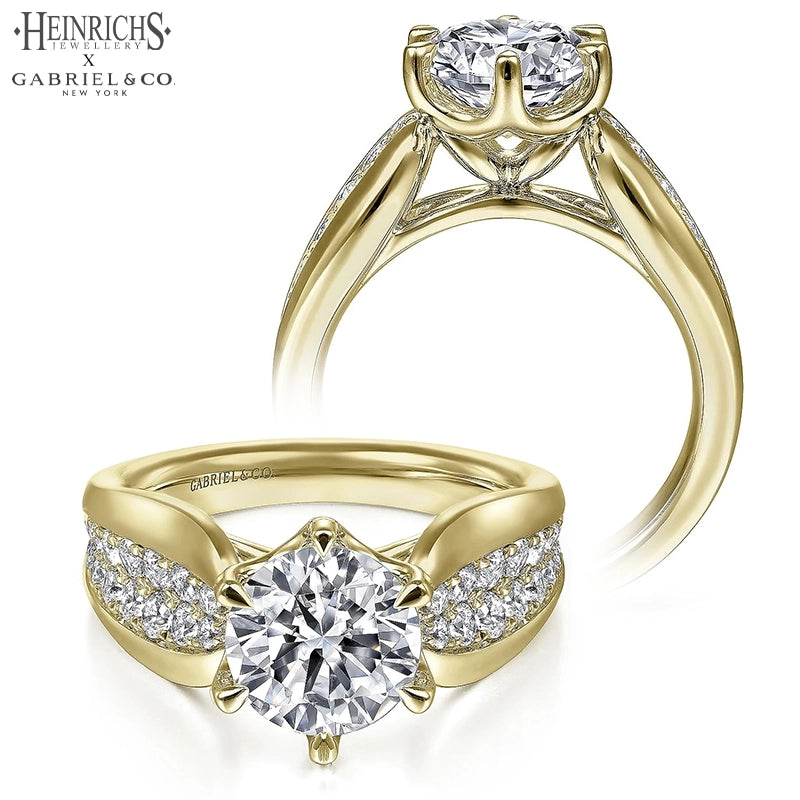 1.50ctr-3.00ctr Round Cut Lab Grown Diamond Ring