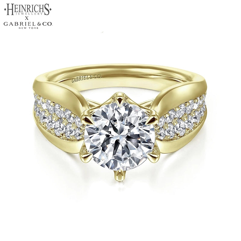 1.50ctr-3.00ctr Round Cut Lab Grown Diamond Ring