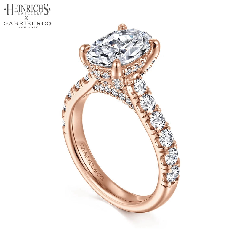 1.50ctr-4.00ctr Oval Cut Lab Grown Diamond Ring