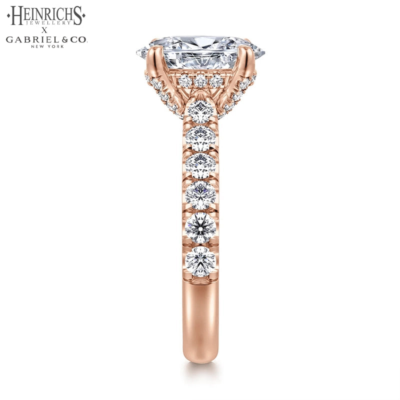 1.50ctr-4.00ctr Oval Cut Lab Grown Diamond Ring