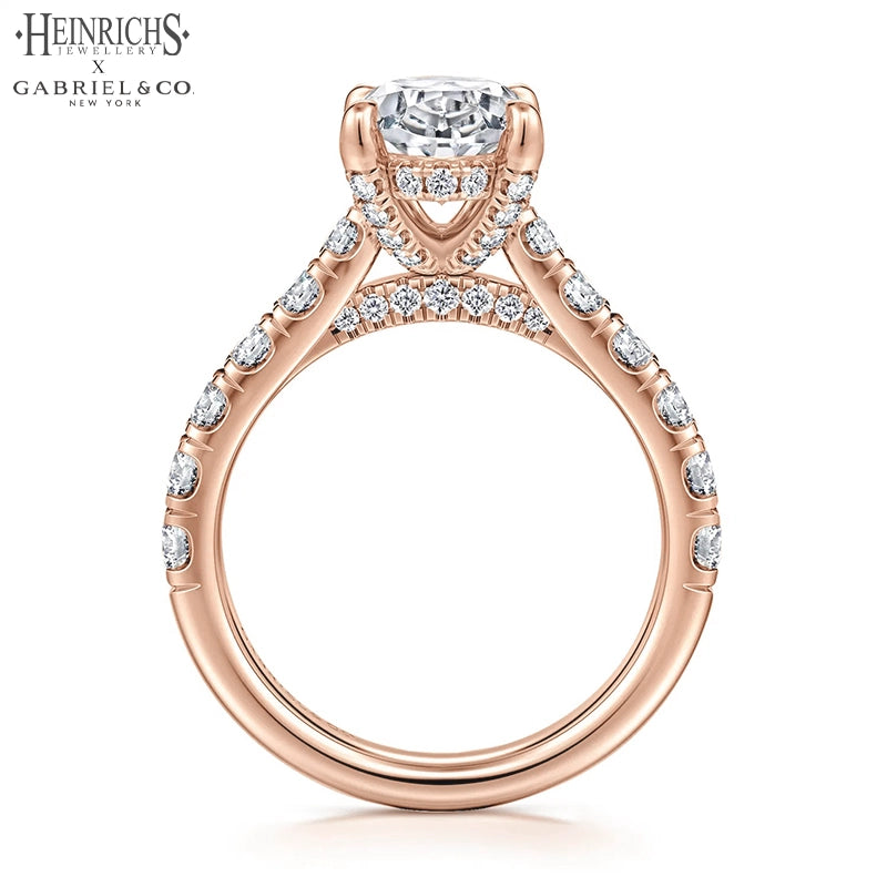 1.50ctr-4.00ctr Oval Cut Lab Grown Diamond Ring