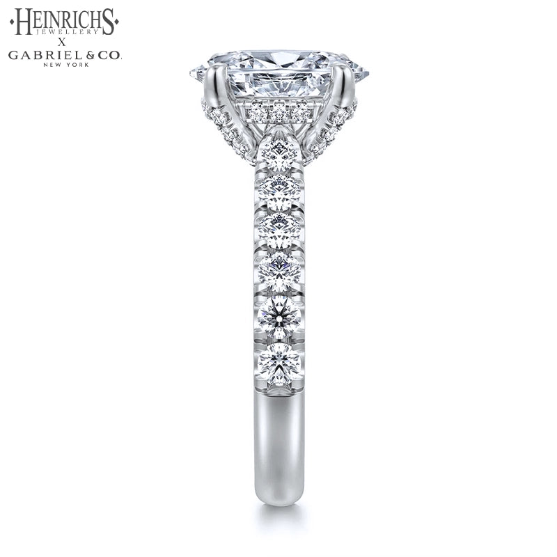 1.50ctr-4.00ctr Oval Cut Lab Grown Diamond Ring