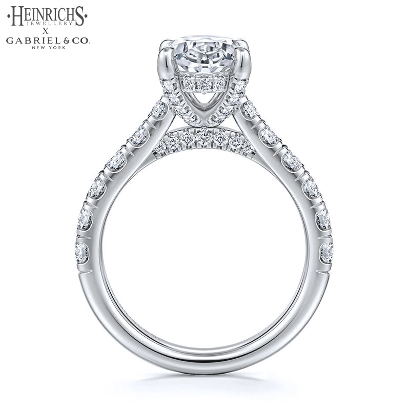 1.50ctr-4.00ctr Oval Cut Lab Grown Diamond Ring