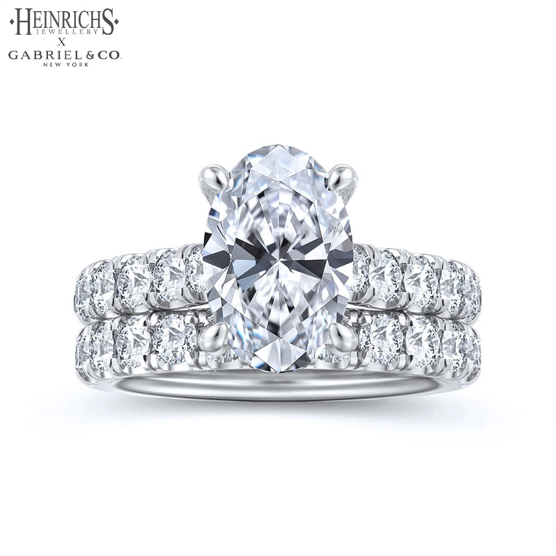 1.50ctr-4.00ctr Oval Cut Lab Grown Diamond Ring