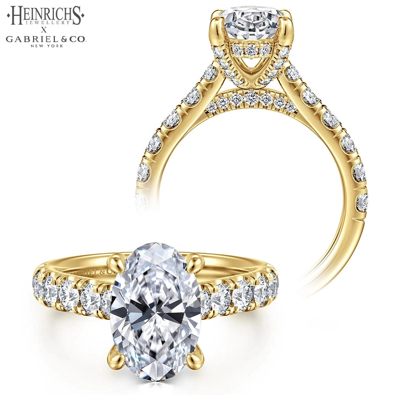 1.50ctr-4.00ctr Oval Cut Lab Grown Diamond Ring