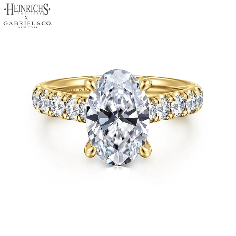 1.50ctr-4.00ctr Oval Cut Lab Grown Diamond Ring