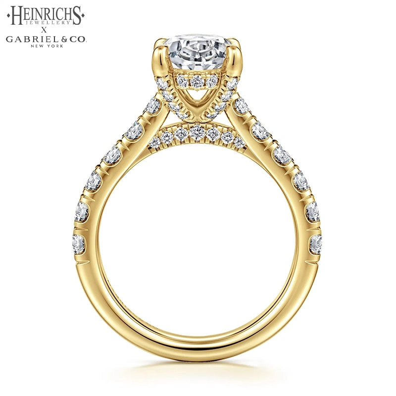 1.50ctr-4.00ctr Oval Cut Lab Grown Diamond Ring