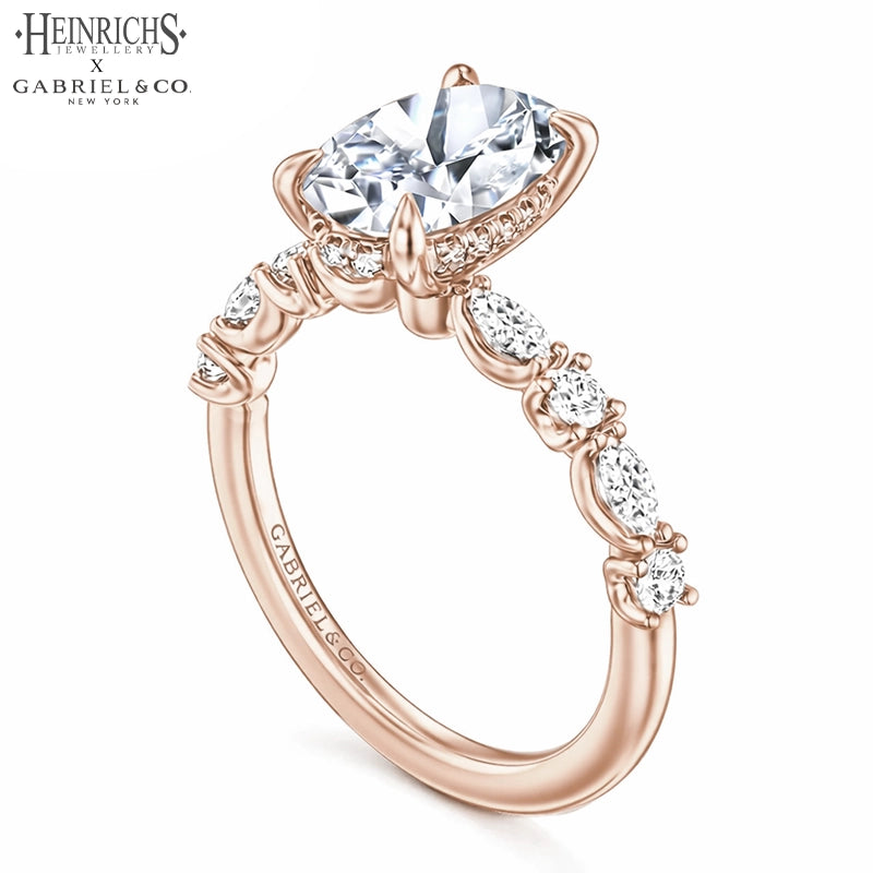 1.25ctr-3.00ctr Oval Cut Lab Grown Diamond Ring
