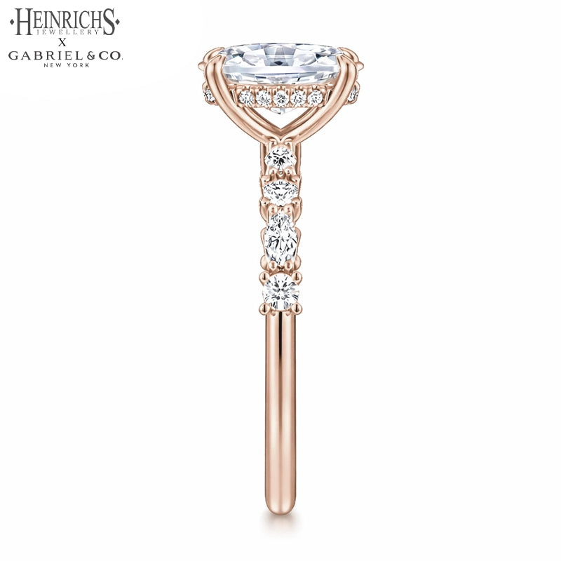 1.25ctr-3.00ctr Oval Cut Lab Grown Diamond Ring