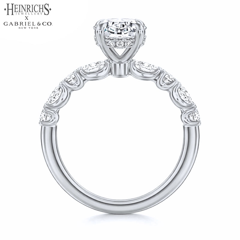 1.25ctr-3.00ctr Oval Cut Lab Grown Diamond Ring