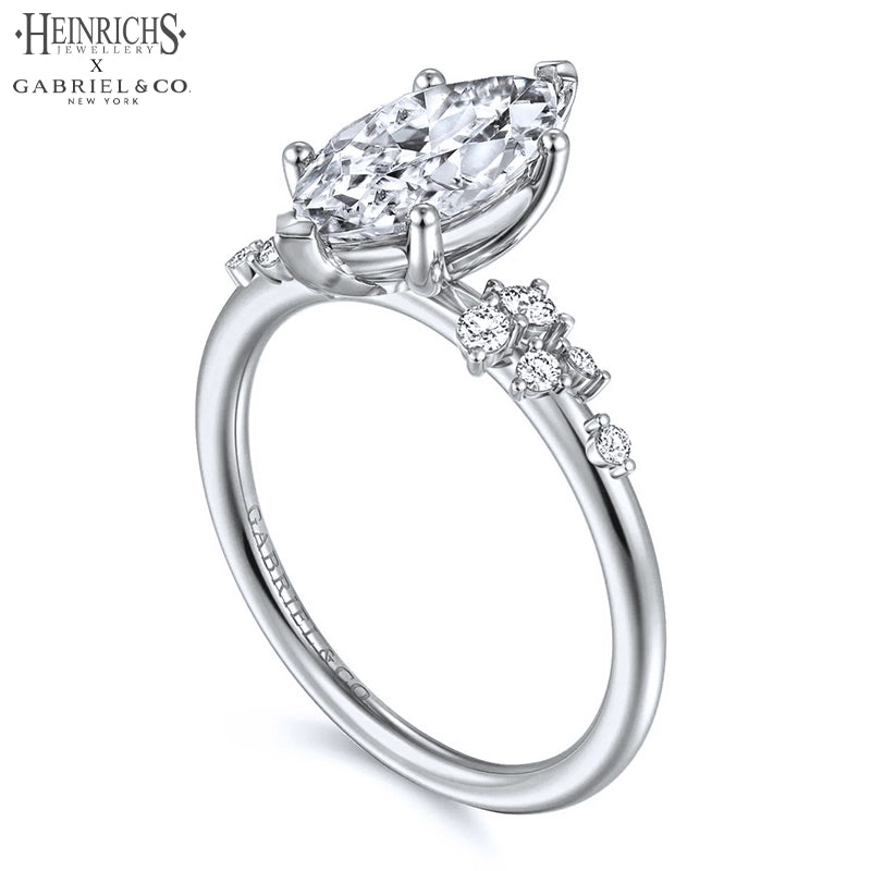 1.25ctr-2.50ctr Marquise Cut Lab Grown Diamond Ring Tailor Made