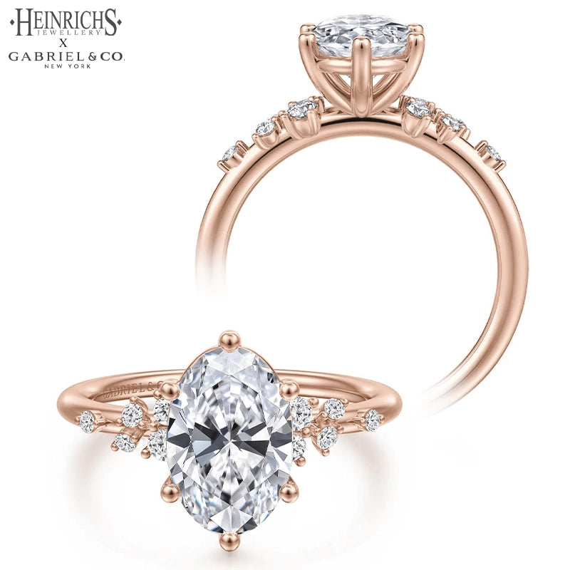 1.25ctr-2.50ctr Oval Cut Lab Grown Diamond Ring Tailor Made